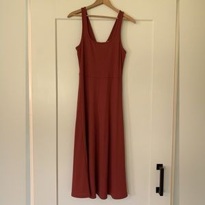 Treasure & Bond Ribbed Tank Midi Dress